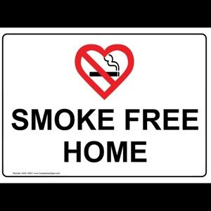 Smoke Free Pet Free home
